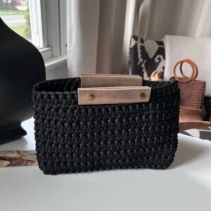 Handmade Crochet Clutch Black